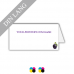 Grusskarte | 246g Leinenpapier weiss | DIN lang | 4/4-farbig